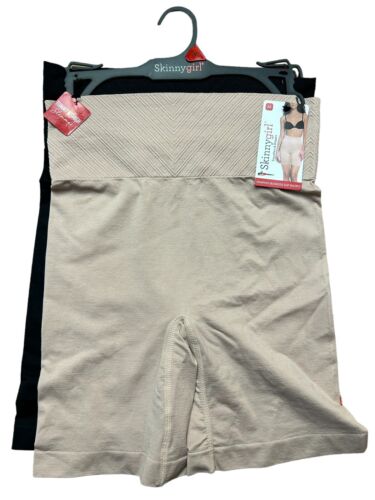 Skinnygirl Shaping Seamless Slip Shorts Size M~2 pair SG7032~TAMES YOUR TUMMY!