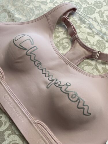 Champion Womens The Authentic Sports Bra, Large Maximum Support Comfort Band NEW