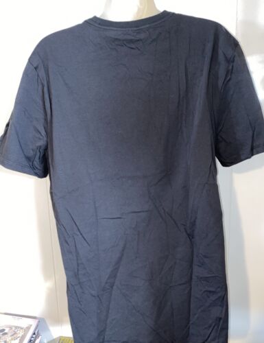TOMMY HILFIGER TEE SHIRT BLACK 100% COTTON LARGE LOGO