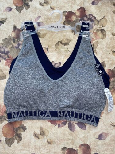 NÁUTICA 2PACK INTIMATES LOUNGE COMFORT BRAS SIZE L RETAIL $42 BEAUTIFUL NEW
