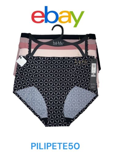 NICOLE MILLER~5 Pk~Seamless Designer NO SHOW MID-RISE Panties~SEXY~UNIQUE~MEDIUM