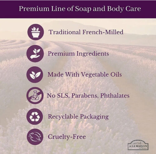 A LA MAISON Sweet Almond Hand and Body Lotion Shea Butter Argan Oil 8oz