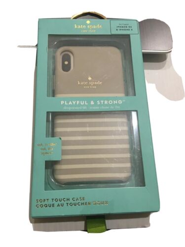 Kate Spade Phone Case IPhone X Snd XS Cream Stripe