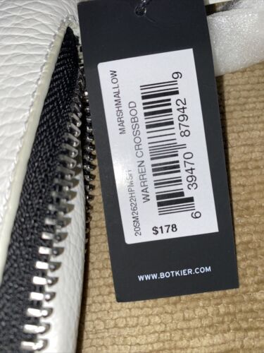 BOTKIER NEW YORK XBDY Small Leather Warren City Handbag Marshmallow (Off-white￼)