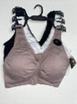 Delta Burke 3-Pack Seamless Bras Size 1X Soft Comfort Lounge Removable Pads NEW