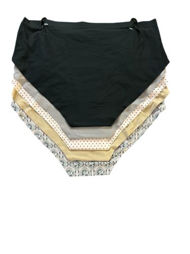 Sophie B~5 Pack No Show~Invisible Edge~Soft Hipster Briefs~Multicolor