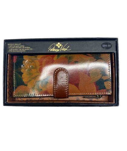 Patricia Nash~Nazari~ Multicolor Floral~ P874210~Leather Wallet- Beautiful!! NEW