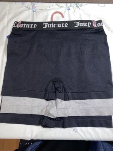 Juicy Couture 3Pack JC71656 Shorts Seamless Shaping Women’s Black & Gray COMFY!