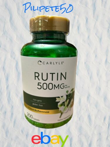 Rutin 500mg 200 Caplets Vegetarian Made USA