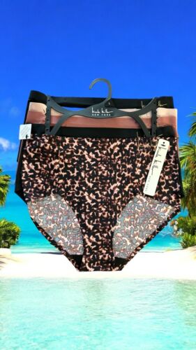 NICOLE MILLER~5 Pack FIT PANTIES~NO SHOW MID-RISE MULTICOLOR~ALL SIZES~GREAT FIT