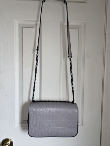 DKNY Sina MD Flap Shoulder Bag Crossbody Shoulder Handbag Embossed NWT UNIQUE!!!