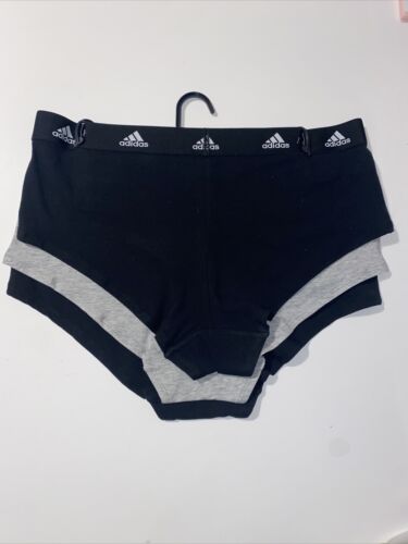Adidas Women's 3-PK Cotton Boy Shorts Underwear 4A1H32 (Size S) NWT MSRP $36