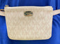 Michael Kors Fanny Pack Zipper Close Pink  on white Gold Hardware Large Nice!!!