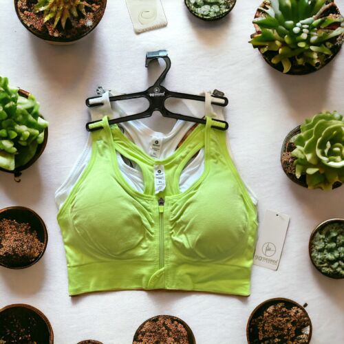 90 Degree By Reflex High Performance~ Full Support Sport  Bra Set-Two L MSRP$58
