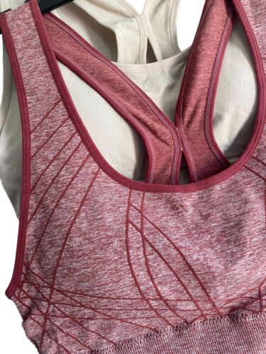 RBX Sport Bras 2 Pack Racer Back~Multicolor~Size Medium~Style: CR4207~REAR FIND!