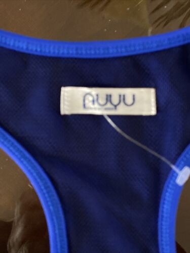 Nuyu  YALE University Womens Large BLUE Sports Bra Racerback Brand NEW