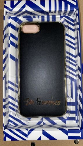 Rebecca Minkoff  iPhone Case 6,7,8  San Francisco Genuine Leather  Gold Trim