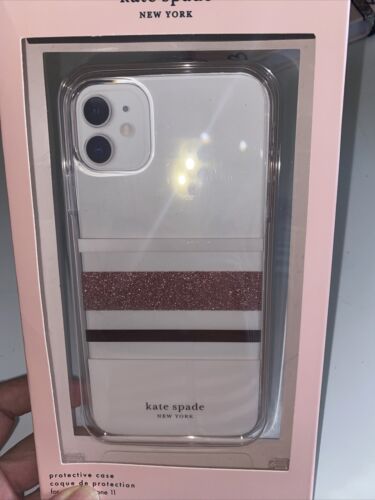 Kate Spade  Case for iPhone 11 Line Rose Gold & Metallic NIB