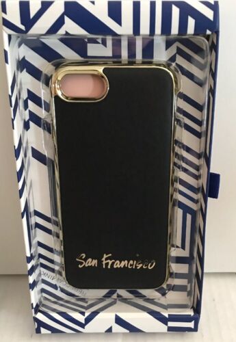 Rebecca Minkoff Phone Case for Apple® iPhone® 7 " San Francisco" Black Leather