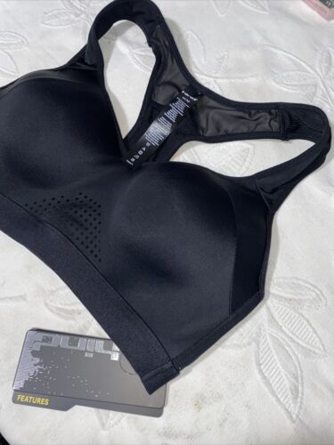 Hind Women's Racerback Sports Bra Size XLARGE Black Athletic Workout Fitness