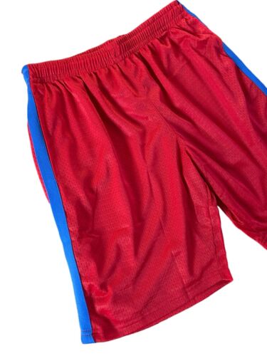 Champion Basketball Shorts Mens~Size Small Red Mesh~Blue Stripes~ Gym NEW