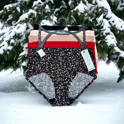 MARILYN MONROE~ 5 Pack FIT BRIEFS NO SHOW~MM9549~MULTICOLOR~ALL SIZES~GREAT FIT!