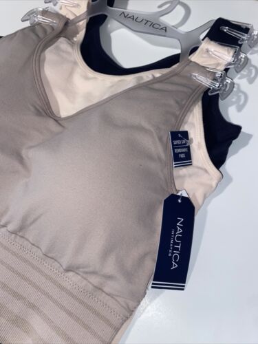 NÁUTICA 3 PACK INTIMATES LOUNGE COMFORT BRAS SIZE 1X STYLE NT8487 BEAUTIFUL!