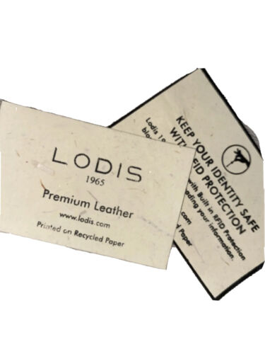 LODIS Bifold Wallet White Genuine Pebble Leather - ABSOLUTELY BEAUTIFUL!!!