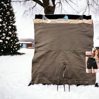 Thalia Sodi Knit Waist Shaping Shorts~Firm Control Shapewear~SMALL~3 Pk~Style ❤