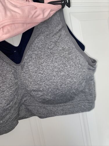 DELTA BURKE 3 Pack SEAMLESS BRAS~ REMOVABLE CUP~MULTICOLOR~BEAUTIFUL ~GREAT FIT!