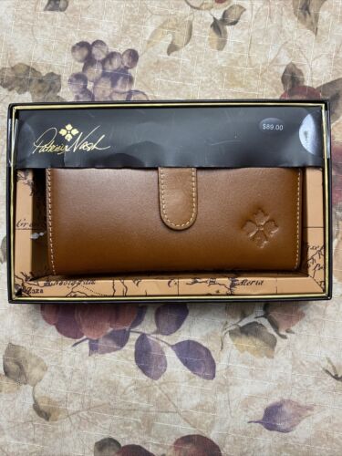 Patricia Nash P87401 Nazari Tan Leather Wallet - Tan Beautiful!! NIB