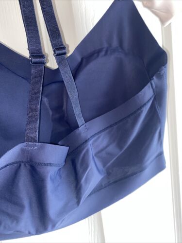 NÁUTICA 2PACK~ NT5454 BRAS CROSSBACK~SIZE L ~LASER CUT~BLUE/PINK~ GREAT FIT!