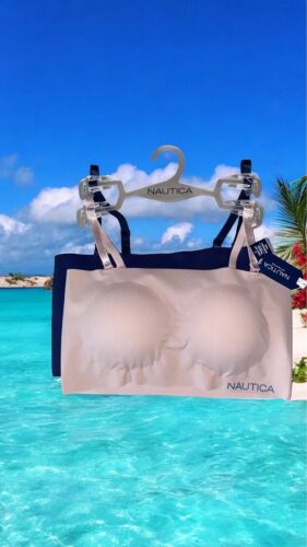 NÁUTICA 2PACK INTIMATES NT6188 SIZE XL BRAS LASER CUT RETAIL $48 BEAUTIFUL!
