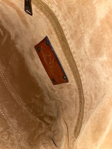 Patricia Nash Valerie Tan Solid Leather Fold Over Clutch Wristlet $79 NEW