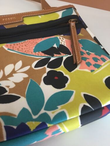 Fossil Eliza Bright Multicolored Crossbody Messenger Bag Purse  NEW $98