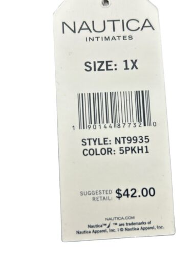 NAUTICA NT9935-5 PCK SIZE 1X~MULTICOLOR SOFT HIGH WAIST BRIEF PANTIES GREAT FIT