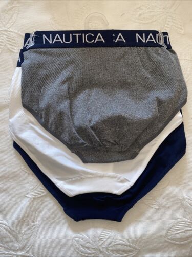 NAUTICA INTIMATES NT4013 3PKD MF SEAMLESS SHAPING BRIEF PANTIES GREAT FIT! NWT