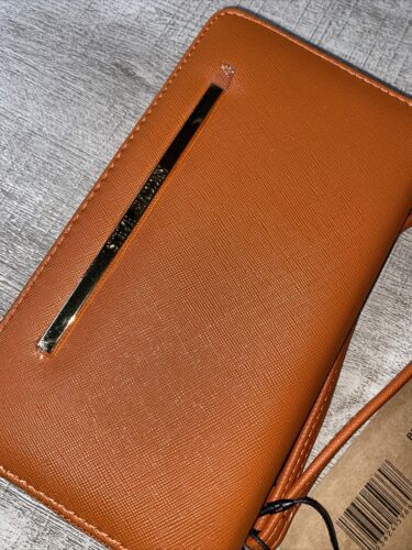 STEVE MADDEN WALLET WRISTLET PUMPKIN 🎃SMOOTH TEXTURE GOLD ZIPPER BZIPPY~BOOWOO!