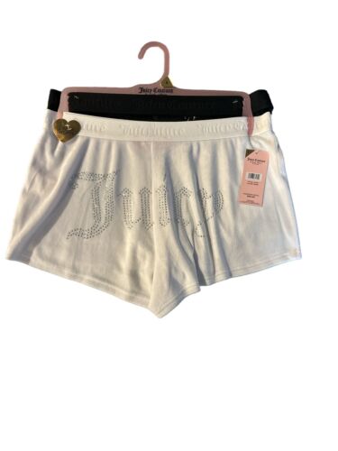 JUICY COUTURE MULTICOLOR  VELOUR RHINSTONES LOGO~JC1751~SLEEP SHORTS ALL SIZES