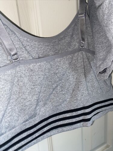 Juicy Couture Intimates Bra & Slip Short Set 3X~Gray/Black Logo~JC6338~2Pack