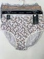 LAURA ASHLEY Intimates Cotton-Spandex Brief Panties~Size L~5 pair Style LS9221