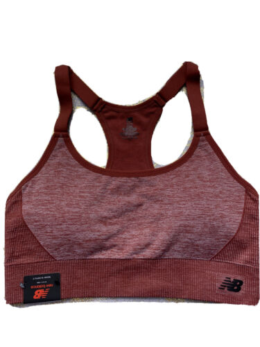 NEW BALANCE Medium Impact Sport Bra  #112004 Terra-cotta CLAY ￼FSD Size MEDIUM