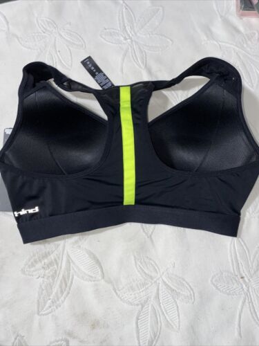 Hind Women's Racerback Sports Bra Size XLARGE Black Athletic Workout Fitness
