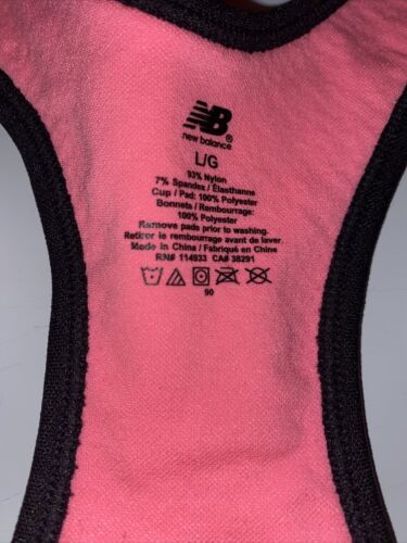 New Balance Sports Bra With Padding Size  L- Shade Of Orange Style 111153 NEW