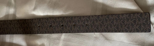 MICHAEL KORS BELT REVERSIBLE BROWN LOGO/METALLIC GOLD GOLD BUCKLE