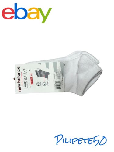 NEW BALANCE Socks LIGHT WEIGHT GRAY & WHITE~LADIES 10 PAIR LOW CUT~COMFORTABLE!