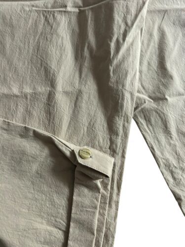 JONES NEW YORK Signature Beige~Roll Tab Cargo Capri~High Rise Cotton~XL MSRP $89
