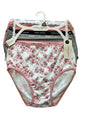 LAURA ASHLEY Intimates Cotton-Spandex Brief Panties~Size S~5 pair Style LS9221