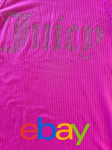 Juicy Couture Sleepwear 2pc Set JC959SP Size L~ Pink With Rhinestones NWT~SEXY!
