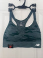 New Balance Medium Impact Sports Bra Style 116718 DARK GREEN  Camouflage Sze XL